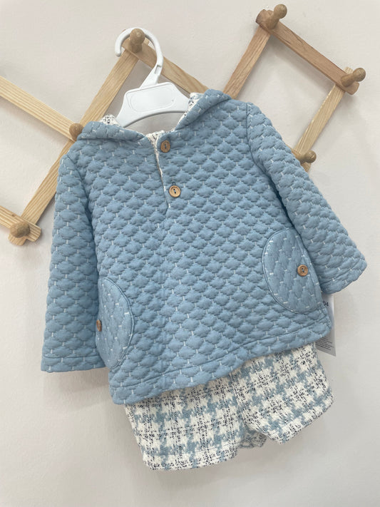 Conjunto niño tela tweed tipo chanel Colección Lago de los Cisnes