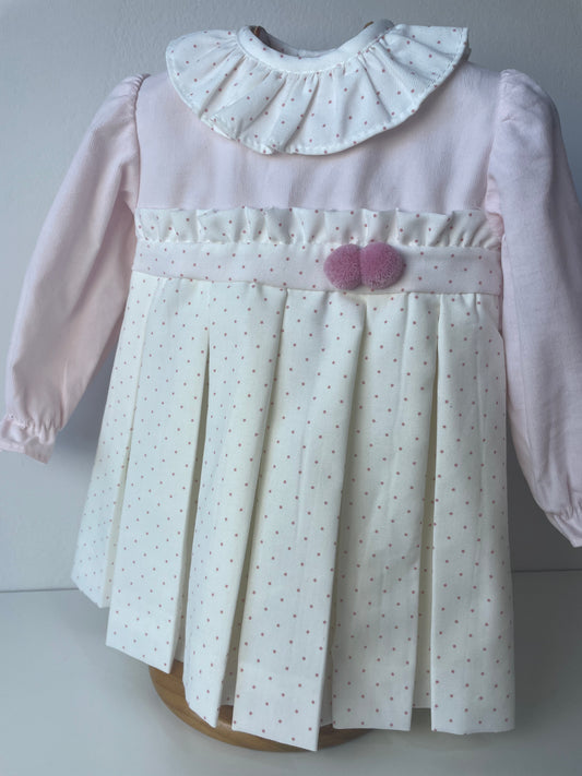 Vestido classic color rosa pastel