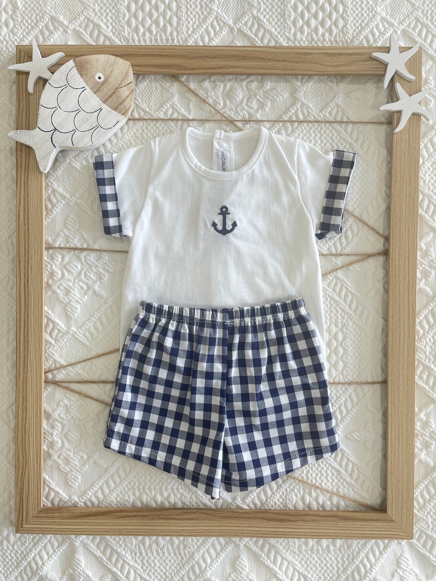 Conjunto marinero vichy