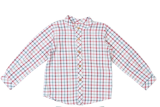 Camisa niño cuadros Colección Sayén