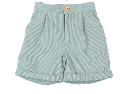 Pantalón corto niño pana color verde musgo Colección Sayén