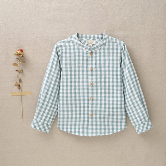 Camisa cuadros vichy verde