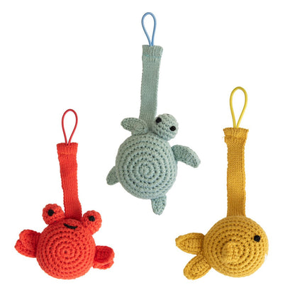 Chupetero crochet animales marinos